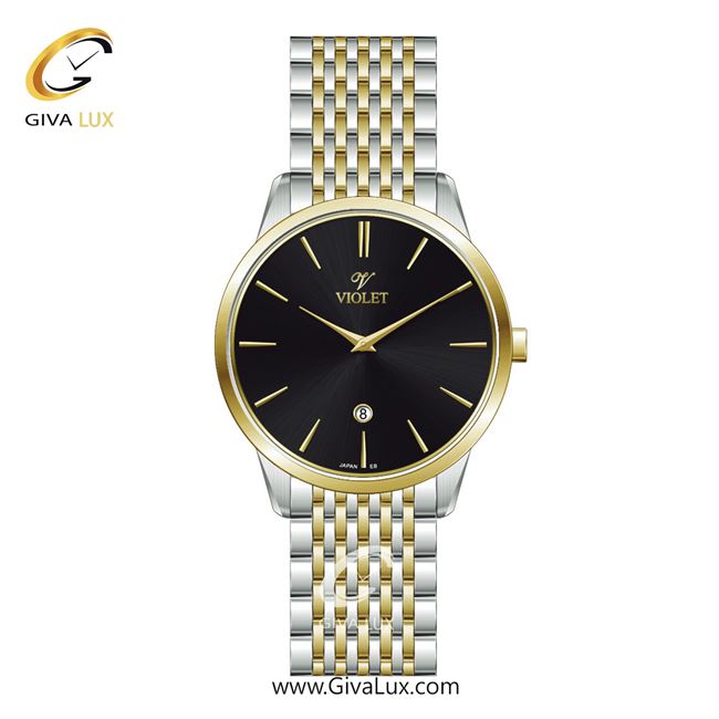 ساعت مچی اورجینال مردانه ویولت VIOLET نقره ای-طلایی | نقره ای-طلایی| مشکی| کد رفرنس 0639/2